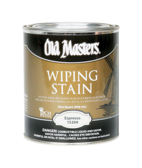 Old Masters Semi-Transparent Espresso Oil-Based Wiping Stain 1 qt.