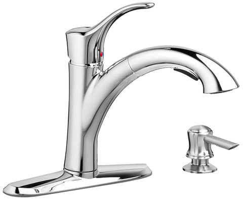 American Standard Mesa 9015.101.002 Pull-Out Kitchen Faucet with Soap Dispenser, 1.8 gpm, 1-Handle, Swivel Spout