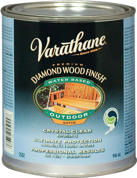 Rust-Oleum 250241H Urethane Paint, Liquid, Crystal Clear, 1 qt, Can