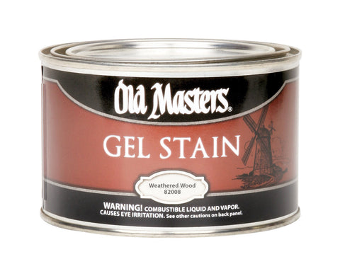 Old Masters Semi-Transparent Weathered Wood Oil-Based Gel Stain 1 pt.