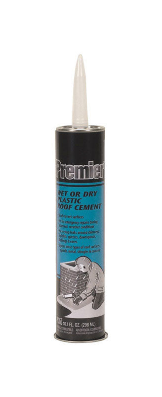 Henry PR350004 Plastic Roof Cement, Black, Paste, 11 oz Cartridge, Pack of 24