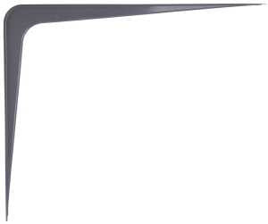 ProSource 21142PGL-PS Shelf Bracket, 170 lb/Pair, 14 in L, 12 in H, Steel, Gray, Pack of 20