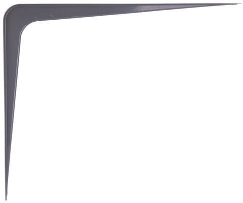 ProSource 21142PGL-PS Shelf Bracket, 170 lb/Pair, 14 in L, 12 in H, Steel, Gray, Pack of 20
