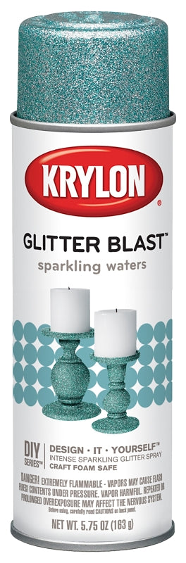Krylon K03810A00 Craft Spray Paint, Glitter, 5.75 oz, Can