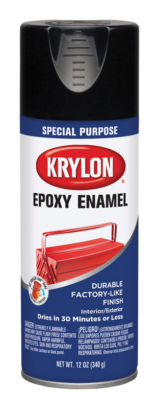 Krylon Special Purpose Black Gloss Enamel Spray 12 oz.