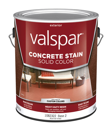 Valspar Porch and Floor Solid Color Resin Concrete Stain Base 2 Tintable 1 gal.