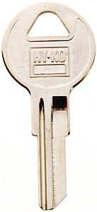 Hy-Ko 11010IN8 Key Blank, Brass, Nickel, For: ILCO Cabinet, House Locks and Padlocks, Pack of 10
