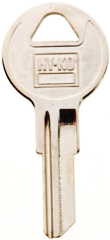 Hy-Ko 11010IN8 Key Blank, Brass, Nickel, For: ILCO Cabinet, House Locks and Padlocks, Pack of 10