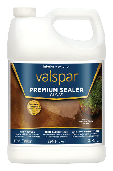 Valspar Premium Sealer Stained Concrete Sealer Clear 1 gal.