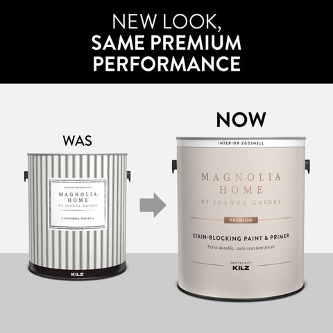 Magnolia Home by Joanna Gaines Eggshell Tint Base Base 1 Paint and Primer Interior 1 gal, Pack of 4