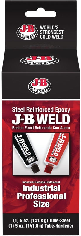 J-b Weld Professional 2-Part Weld Epoxy, 10 oz, Tube, Dark Gray/Black, Paste