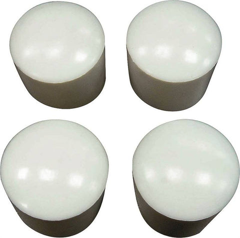ProSource Furniture Leg Tip, 1-1/8 In Dia, Round, White
