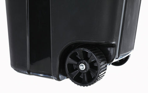 United Solutions COLORmaxx TI0061 Trash Can, 32 gal Capacity, Black