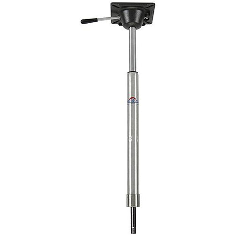 Springfield KingPin Power-Rise Sit Down Pedestal 16" to 22-3/8", Satin Finish