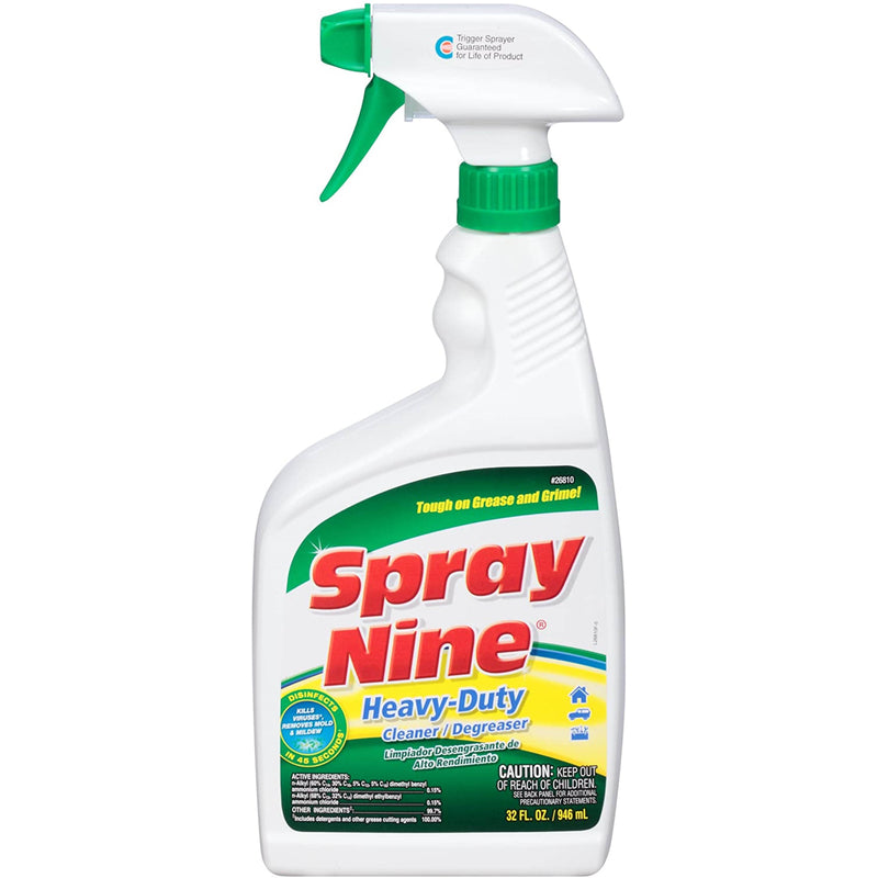 Spray Nine No Scent Cleaner and Degreaser 32 oz Spray, Pack of 12 ...