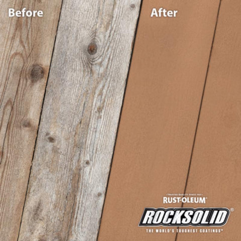Rust-Oleum RockSolid 2X Solid Tintable Tint Base Water-Based Acrylic Stain 5 gal