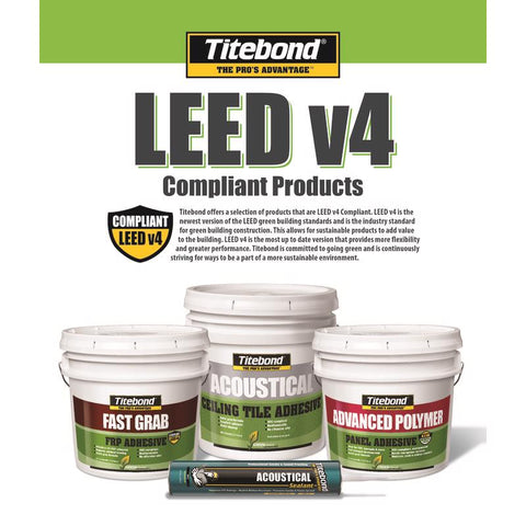 Titebond Acoustical White Elastomeric Silicone Smoke and Sound Sealant 28 oz, Pack of 12
