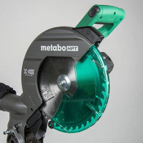 Metabo HPT C10FCG2M Single Bevel Compound Miter Saw, 10 in Dia Blade, 5000 rpm Speed, 52 deg Max Miter Angle