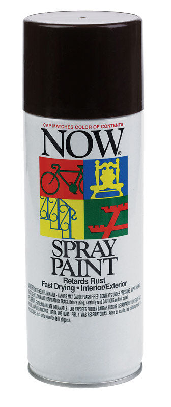 Now Cocoa Brown Metallic Spray Paint 9 oz.