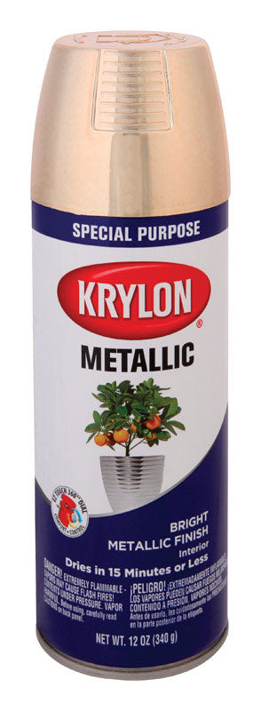 Krylon Special Purpose Bright Gold Metallic Metallic Paint Spray 12 oz.