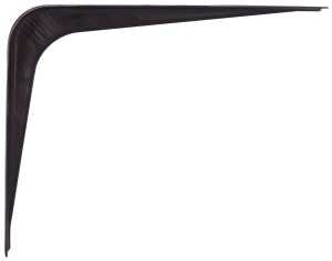 ProSource 21138BK-PS Shelf Bracket, 65 lb/Pair, 6 in L, 5 in H, Steel, Black, Pack of 20