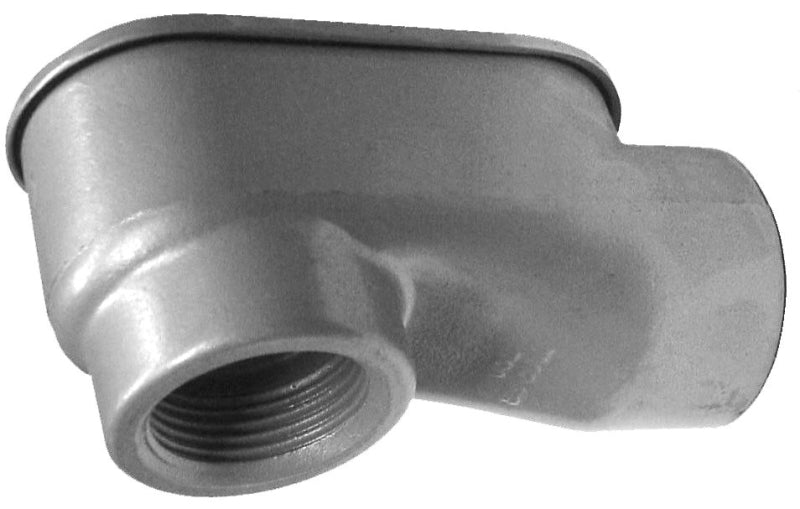 BWF 501V Service Entrance Elbow, 3/4 in Hub, Threaded, Aluminum, Gray ...