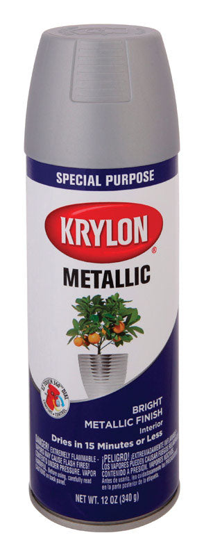 Krylon Special Purpose Chrome Aluminium High Gloss Metallic Paint Spray 12 oz.