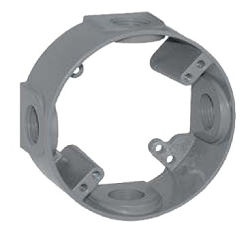 BWF EX-5V Outlet Box Extension, 4-9/16 in L, 4-5/8 in W, Metal, Gray ...