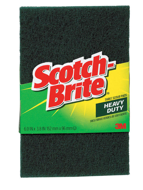 3M Scotch-Brite For Multi-Purpose Scouring Pads 3.8 in. W x 6 in. L 3 pk