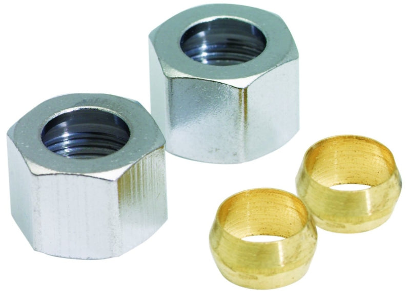 Plumb Pak PP81PC Nut, 3/8 in, Compression, Brass, Chrome-Plated – Shell ...