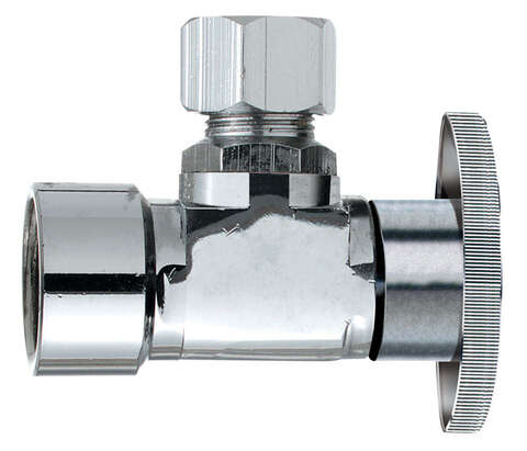Keeney FIP Compression Brass Angle Stop Valve, Pack of 24