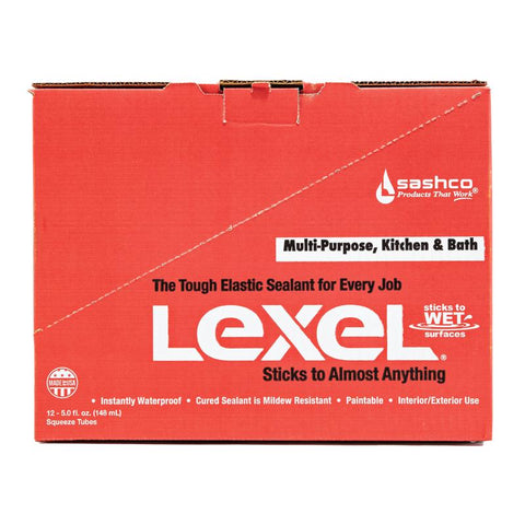 Sashco Lexel White Synthetic Rubber All Purpose Caulk 5 oz