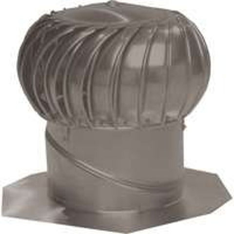 Lomanco Whirlybird BIB-14WB Turbine Ventilator, 14 in Dia Throat, Aluminum, Weathered Bronze