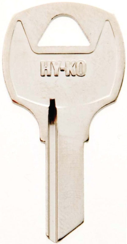 Hy-Ko 11010RO5 Key Blank, Brass, Nickel, For: National Cabinet Locks, Pack of 10