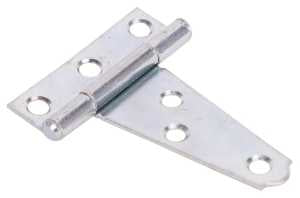 ProSource LTH-Z02-013L T-Hinge, Steel, Zinc, Fixed Pin, 180 deg Range of Motion, 8 (Pc) lb, Pack of 10