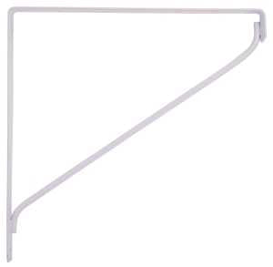 ProSource SB-WH10PS Contemporary Shelf Bracket, 5000 lb/Pair, 10-7/8 in L, 10-7/8 in H, Steel, White, Pack of 8