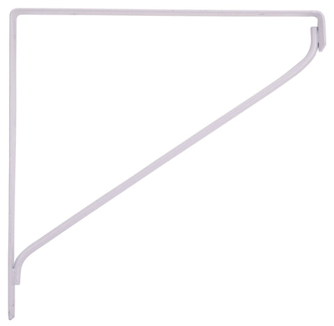 ProSource SB-WH10PS Contemporary Shelf Bracket, 5000 lb/Pair, 10-7/8 in L, 10-7/8 in H, Steel, White, Pack of 8