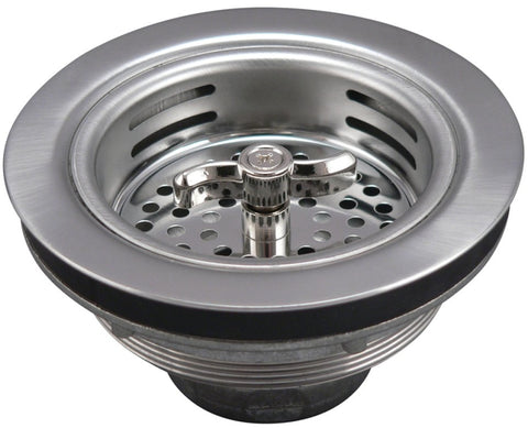 Keeney 1433SS Basket Strainer, 4-7/16 in Dia, Stainless Steel, 3-1/4 in Dia Mesh