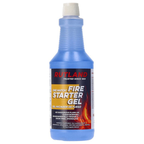 Rutland One Match 49Q Fire Starter Gel Bottle, Pack of 12