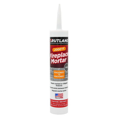 Rutland 63G Fireplace Mortar, Paste, Gray, 10.3 oz, Cartridge