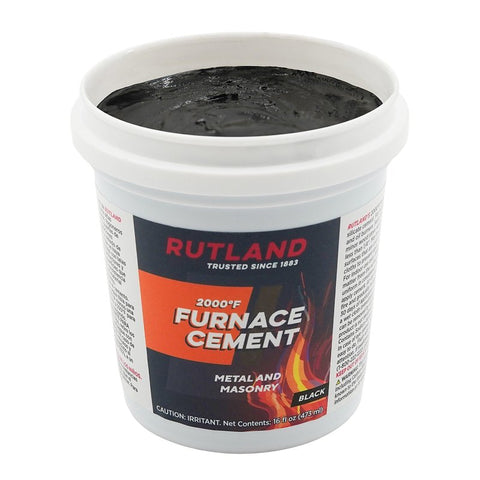 Rutland 64 Furnace Cement, 16 fl-oz, Tub, Pack of 12