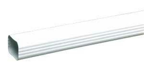 Euramax M0593 Roofing Gutter, 10 ft L, 3 in W, Vinyl, Pack of 6