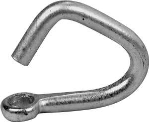 Campbell T4900324 Cold Shut, 3/16 in Trade, 400 lb Working Load, Mild Steel, Zinc