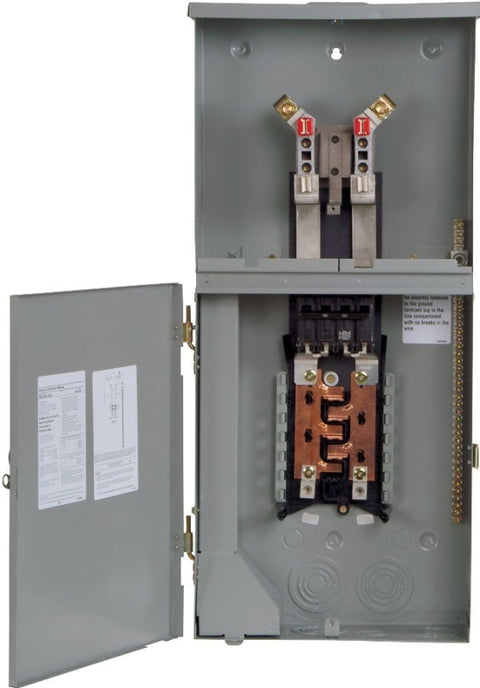 Siemens MC0816B1200RCT Meter Combination Load Center, Ringless Cover/Lid, 200 A, 8-Space, 4-Jaw, 16-Circuit