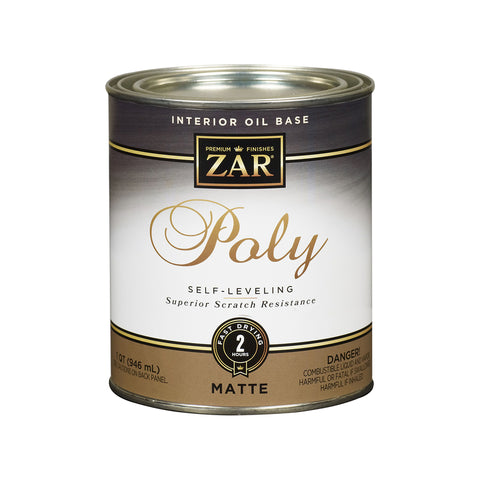 ZAR 33912 Polyurethane, Liquid, Antique Flat, 1 qt, Can