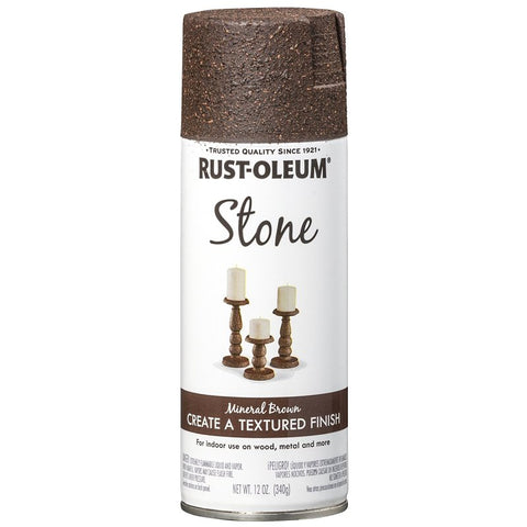 Rust-Oleum 342731 Specialty Paint, Flat/Matte, Mineral Brown, 12 oz, Aerosol Can