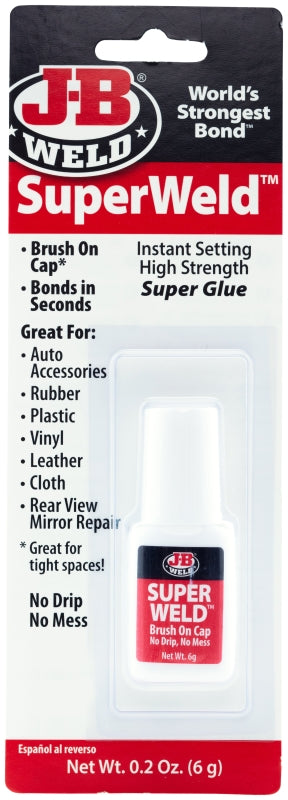 J-B Weld 33106 Super Glue, Liquid, Clear, 6 g, Bottle