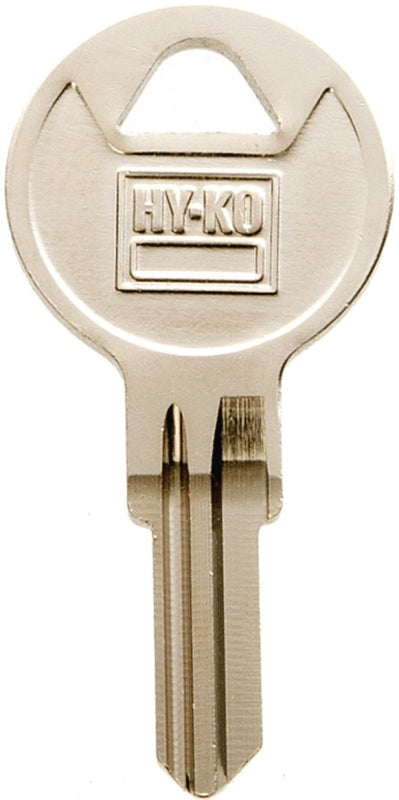 Hy-Ko 11010WTP1 Key Blank, Brass, Nickel, For: Wright Cabinet, House Locks and Padlocks, Pack of 10