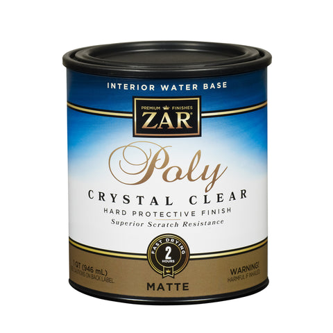 ZAR 34412 Polyurethane, Liquid, Antique Crystal Clear, 1 qt, Can, Pack of 4