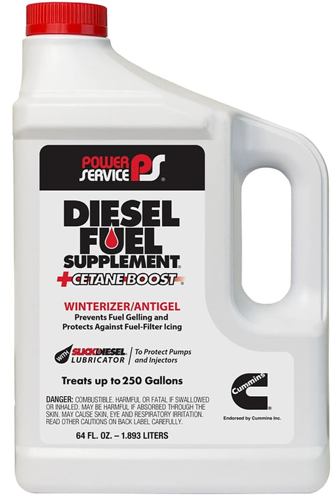 Power Service 1064-06 Diesel Fuel Supplement Plus Cetane Boost, 64 oz